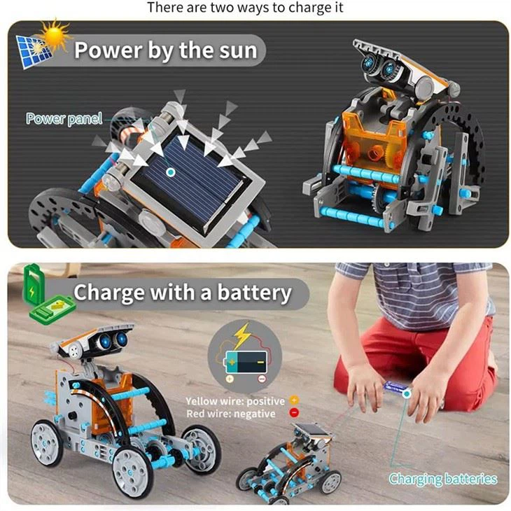 13-in 1 Educational Solar Robot Kit